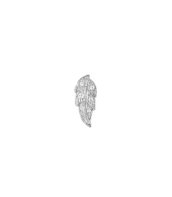 Boucle D'Oreille Puce Tree Of Life Or Blanc