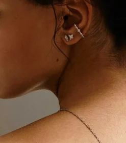 Boucle D'Oreille Romeo Et Juliette Or Blanc Et Diamants