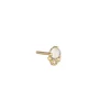 Boucle D'Oreille Unique Pierre De Lune Et Diamant
