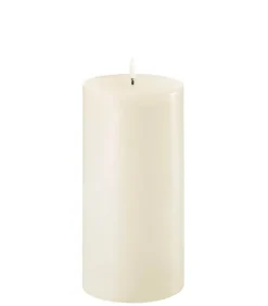 Bougie Led Pillar Ivoire, 10.1 X 20.3 Cm
