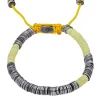 Bracelet Awaso En Perles Africaines Et Argent