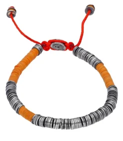 Bracelet Awaso En Perles Africaines Et Argent