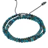 Bracelet Axis En Perles De Pierres Et D'Argent