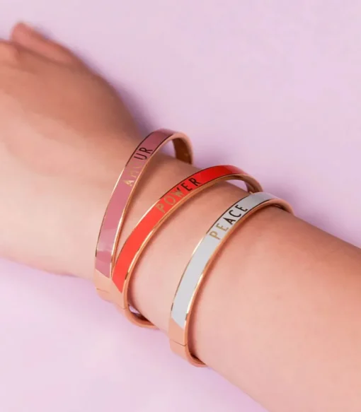 Bracelet Candy Word Amour Dark Pink