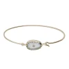 Bracelet Jonc Or Jaune Orso Aigue Marine