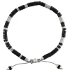 Bracelet Lazuli Argent Et Gemmes Onyx