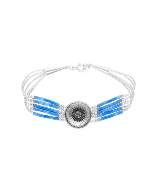 Bracelet Navajo 5 Rangs Et Conchas