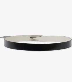 Ceinture Lecce En Cuir Reversible Craie/Noir