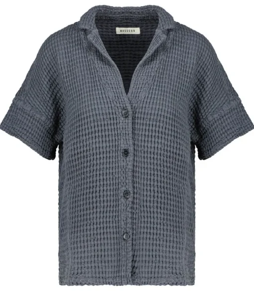 Chemise A Manches Courtes Laguna Anthracite