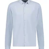 Chemise Homme A Manches Longues Bleu Grise