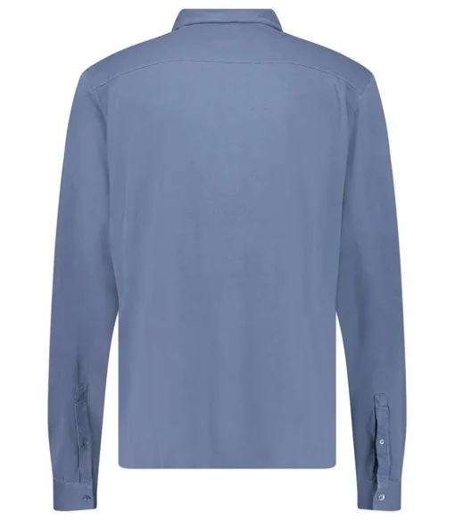 Chemise Homme A Manches Longues Bleu Vintage