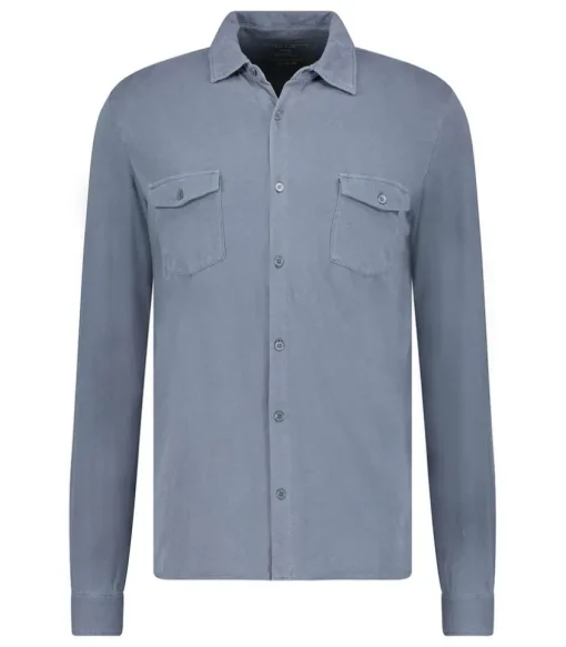 Chemise Manches Longues Homme Blue Denim