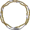 Collier Baby Locket Diamants Or Noir & Mauli Ghana Jaune & Noir
