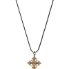 Collier Become En Bronze Et Pierres Saphir