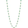 Collier Or Jaune Et Perles De Resine 42 Cm