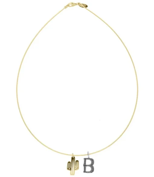 Collier Tour De Cou Lettre Cactus