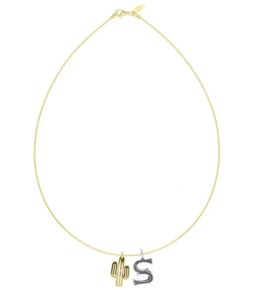 Collier Tour De Cou Lettre Cactus