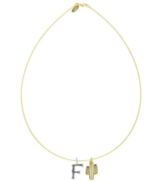 Collier Tour De Cou Lettre Cactus