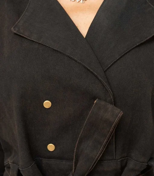 Combishort Trench Coat Noire