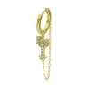 Creole Chaine Fleche, Or Jaune Et Diamants