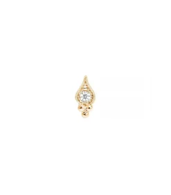 Cry Me A River Boucle D'Oreille Or Jaune Et Diamant