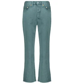 Jean 501® Crop Misty Silver Pine