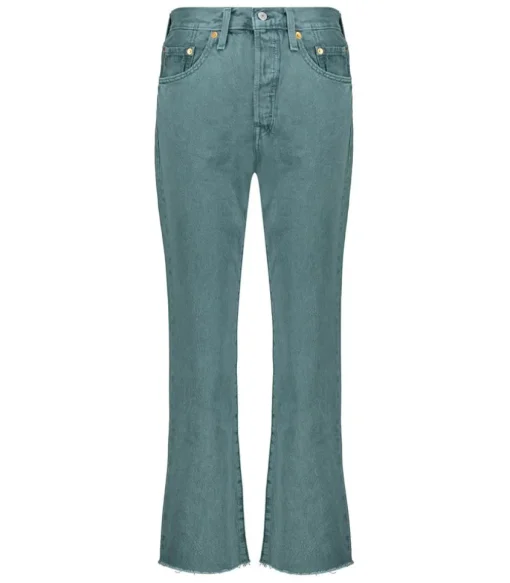 Jean 501® Crop Misty Silver Pine