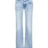 Jean Droit Bostania Taille Basse Bleu