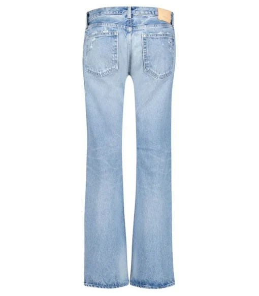 Jean Droit Bostania Taille Basse Bleu