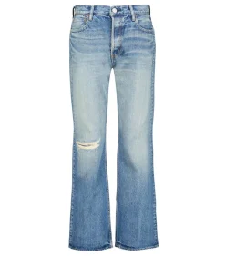 Jean Mckellar Wide Straight Selvedge Blue