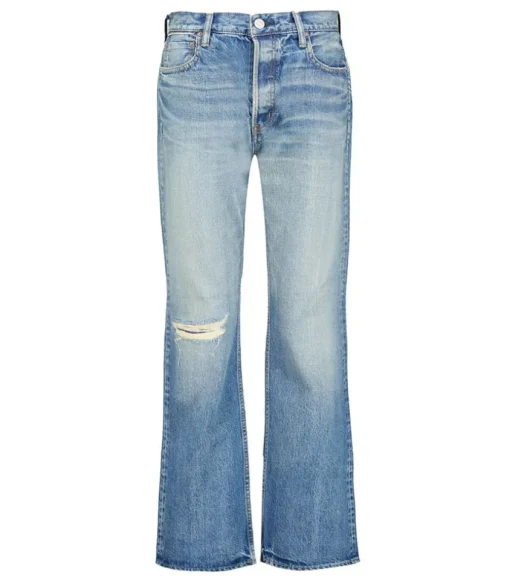 Jean Mckellar Wide Straight Selvedge Blue