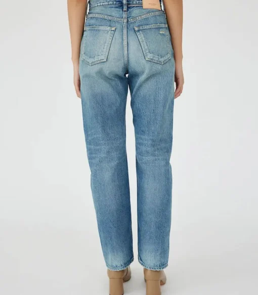 Jean Mckellar Wide Straight Selvedge Blue