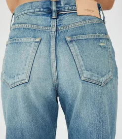 Jean Mckellar Wide Straight Selvedge Blue
