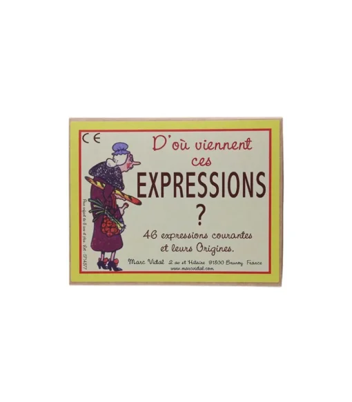 Jeu De Cartes "D'Ou Viennent Ces Expressions ?"