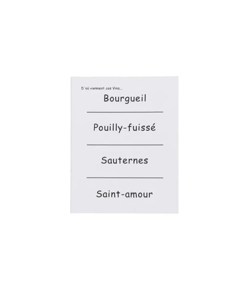 Jeu De Cartes "D'Ou Viennent Ces Vins ?"