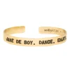 Jonc En Laiton Grave Jane De Boy . Dance. Enjoy
