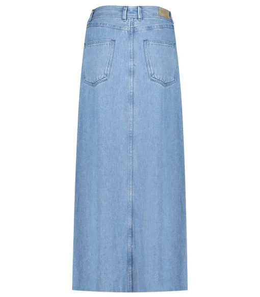 Jupe Longue En Denim Goya Ozone Wash