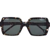 Lunettes De Soleil Eleonore Noir / Jaune Havane