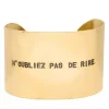 Manchette Gravee N'Oubliez Pas De Rire