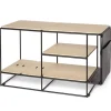 Meuble Acoustique Et Modulable Lines Chene + Kit Accessoires Cuir