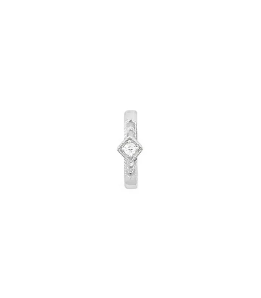Mini Creole Indiana En Or Blanc