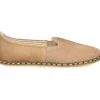 Mocassins Saanas Classique Cuir A Poils Beige