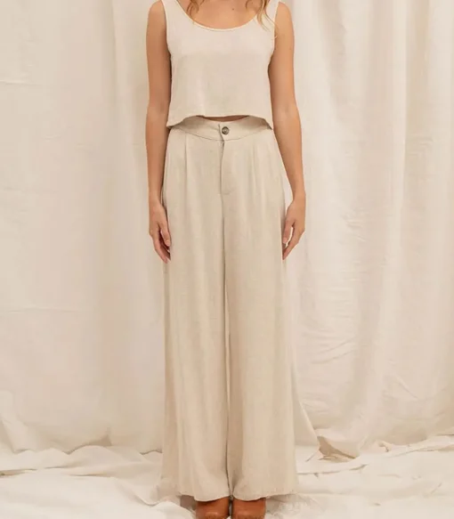 Pantalon Alba Lin Beige