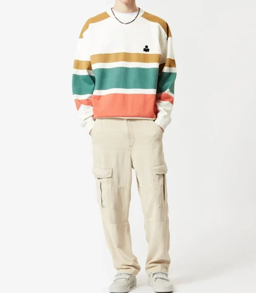 Pantalon Cargo Homme En Denim Terence Ecru