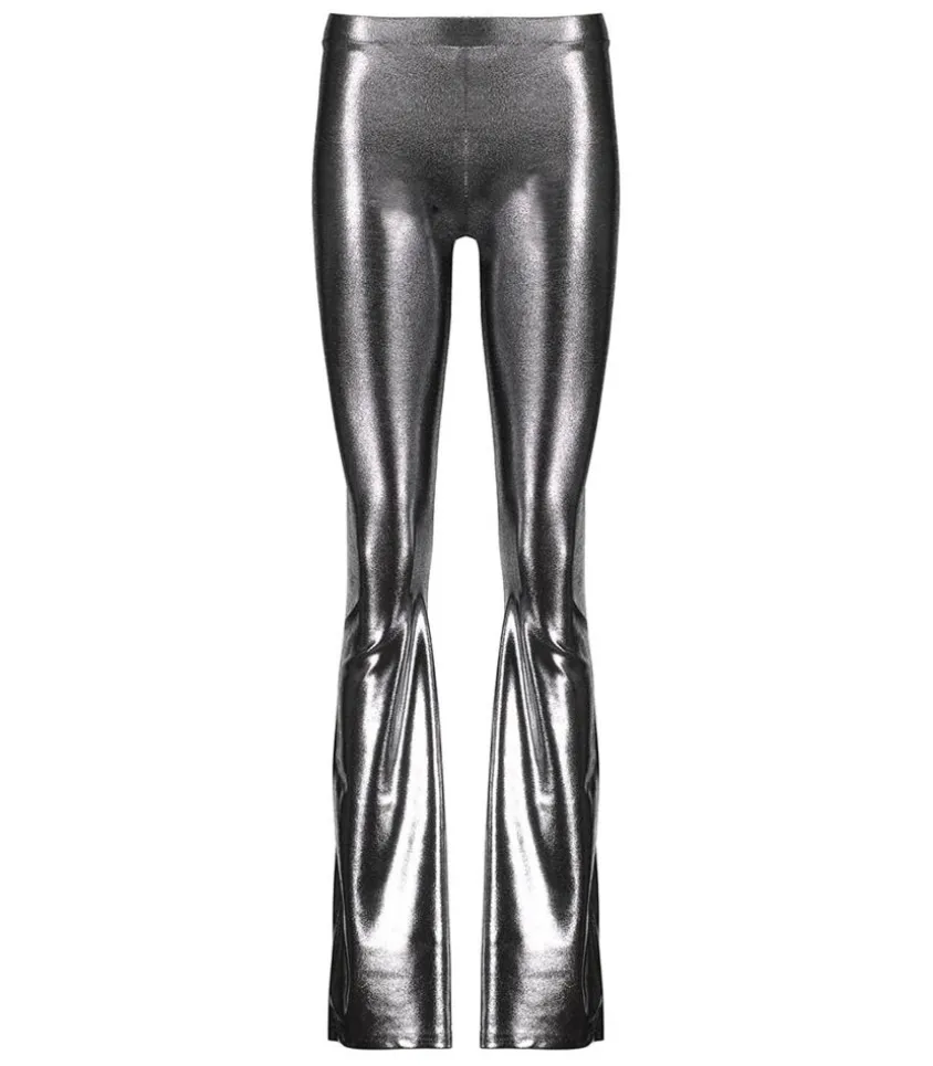 Pantalon Glitter Patte D'Elephant Silver