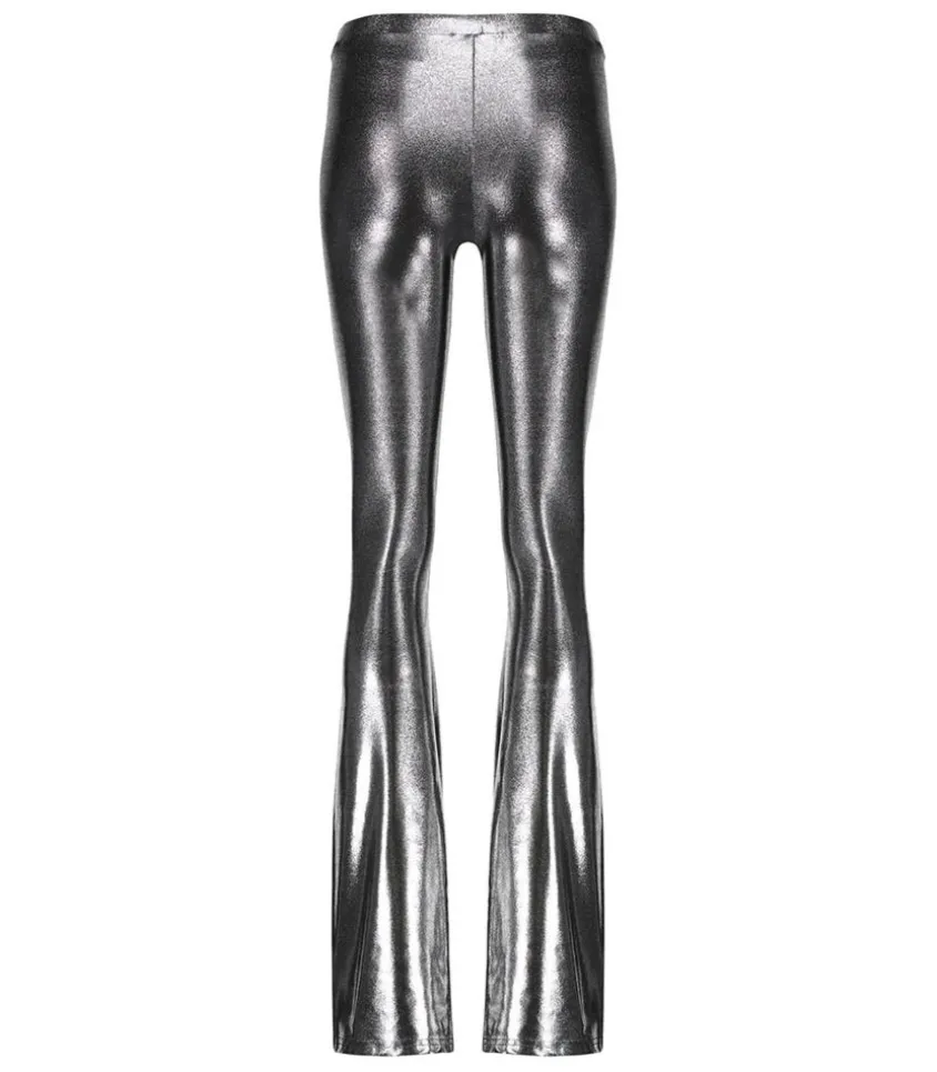 Pantalon Glitter Patte D'Elephant Silver