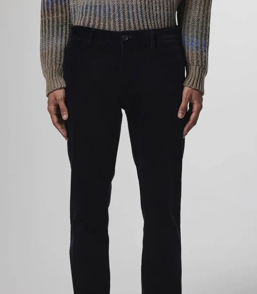 Pantalon Pour Homme Karl En Velours Navy Blue