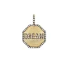 Pendentif Dream Or Jaune Saphirs Blancs