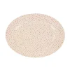 Plat En Ceramique "Pois Rouges"
