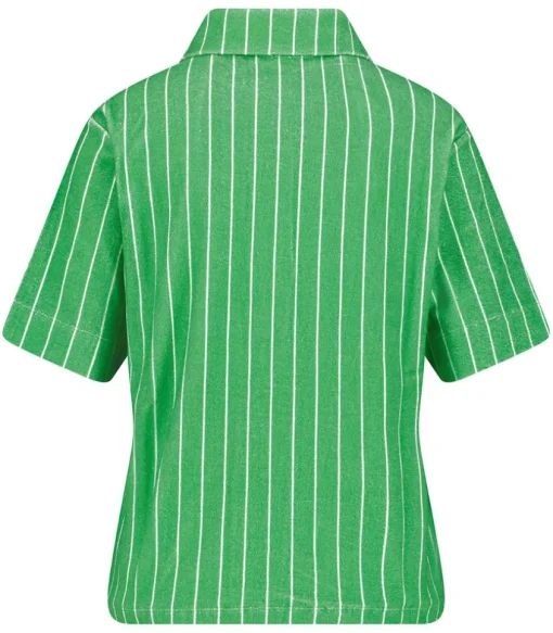 Polo Arcachon Green Garden Stripes